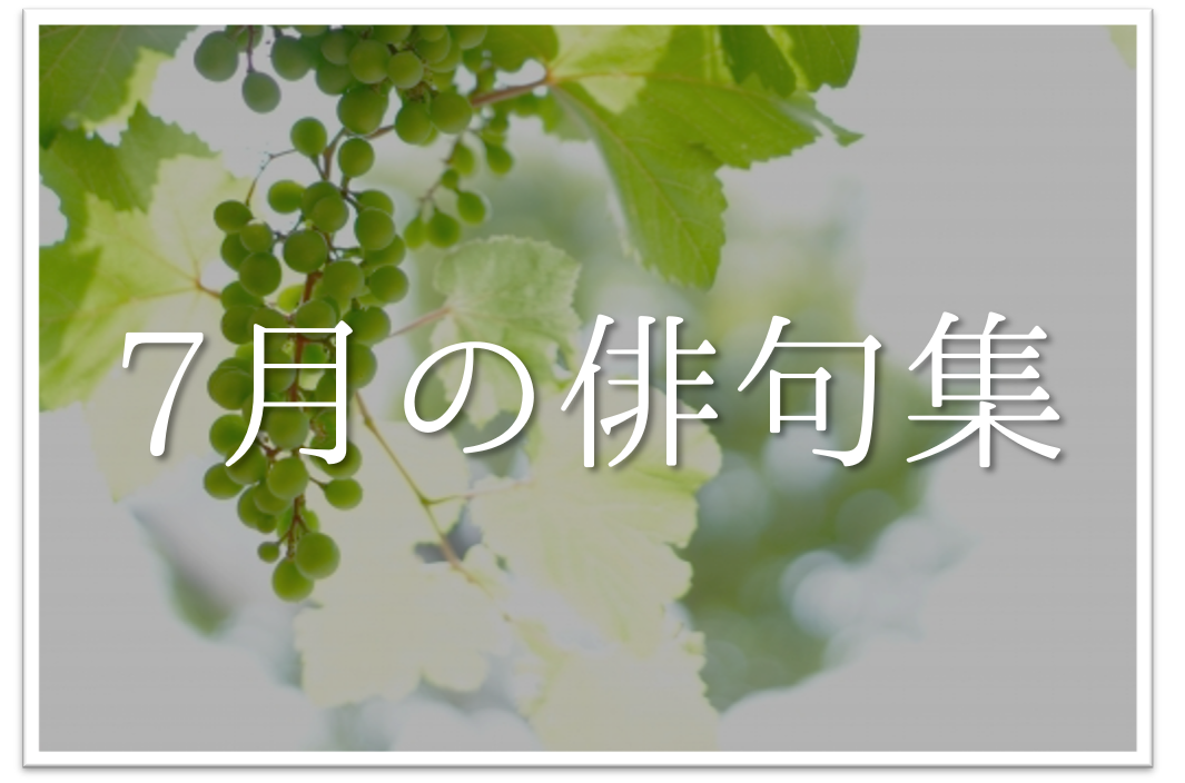 【7月の有名俳句 30選】すごく上手い!!季語を含んだおすすめ俳句作品集を紹介！   