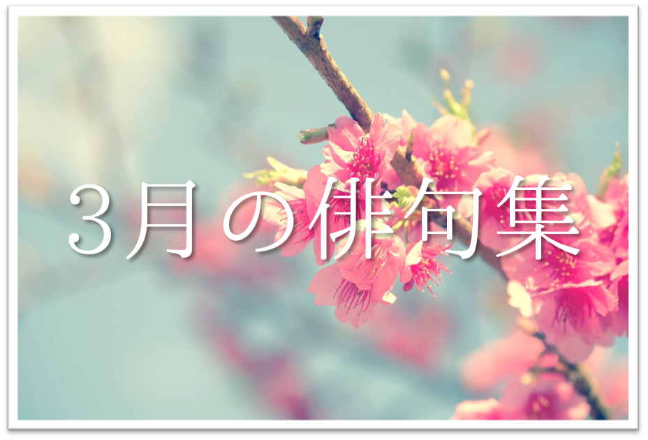 【3月の有名俳句 30選】すごく上手い!!季語を含んだおすすめ俳句作品集を紹介！