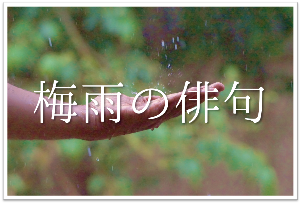【梅雨の俳句 40選】知っておきたい!!季語を含むおすすめ有名＆一般俳句ネタを紹介