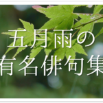 【5月の一般俳句作品 30選】小学生向け!!季語を含む上手なオススメ俳句ネタを紹介