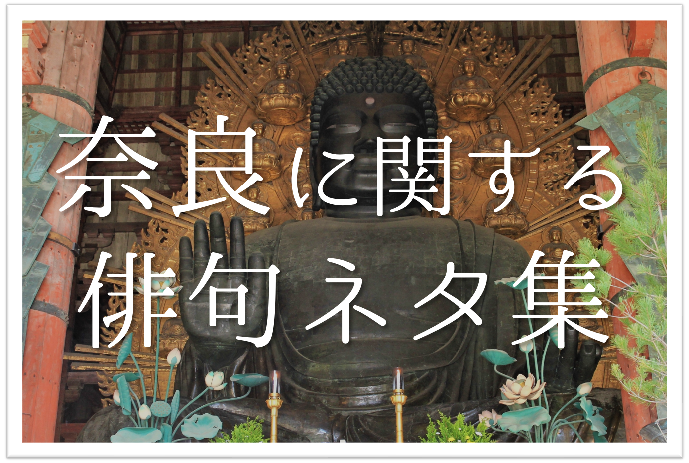 奈良おもしろ俳句 選 修学旅行の思い出 季語を含む学生向けの俳句ネタを紹介 俳句の教科書 俳句の作り方 有名俳句の解説サイト