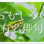 【覚えておきたい有名な俳句 35選】春夏秋冬!!俳人が詠んだ名句を季節別に紹介!