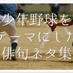 【野球(部活)をテーマにした俳句 30選】おすすめ!!青春の一コマを詠んだ句を紹介